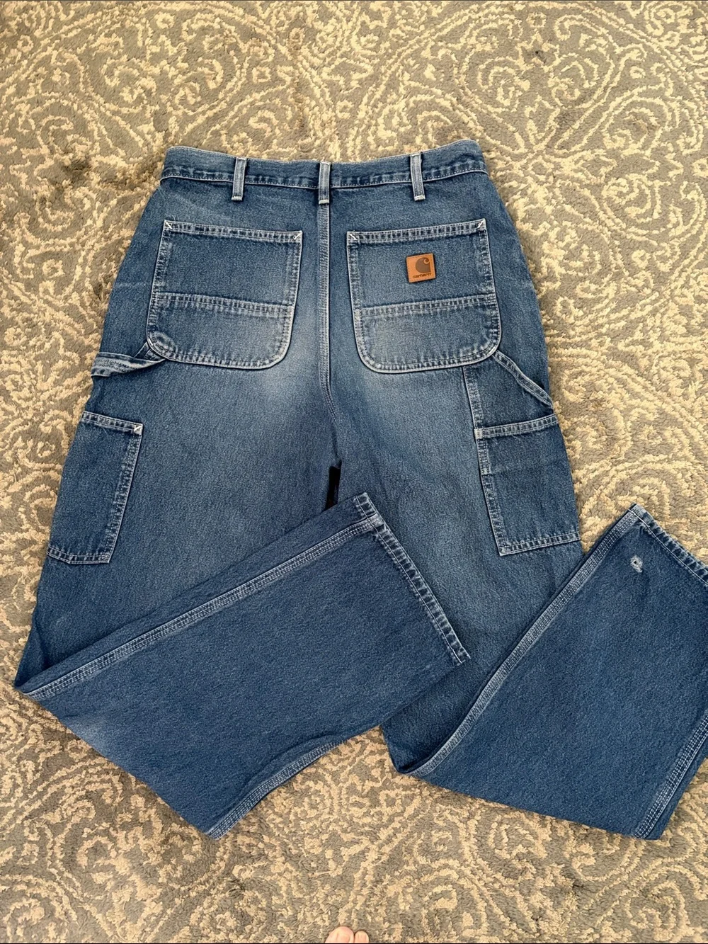 Carhartt 32x34 Loose Straight Fit Carpenter Jeans - Picture 1 of 8